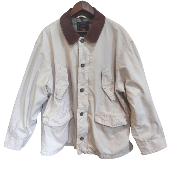 Vintage American Eagle Flannel Lined Barn Chore Jacket - Picture 1 of 9